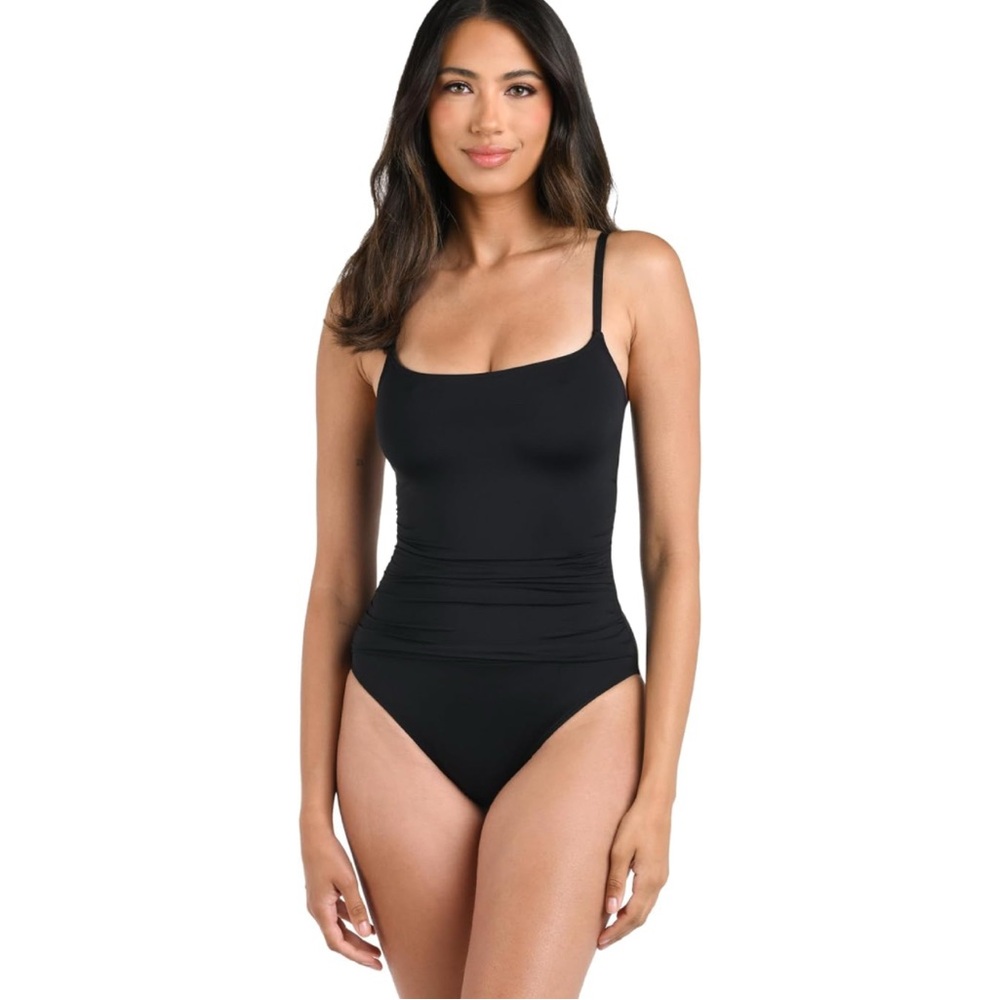 NWT La Blanca Black Island Goddess One‎ Piece Swimsuit - Size 6